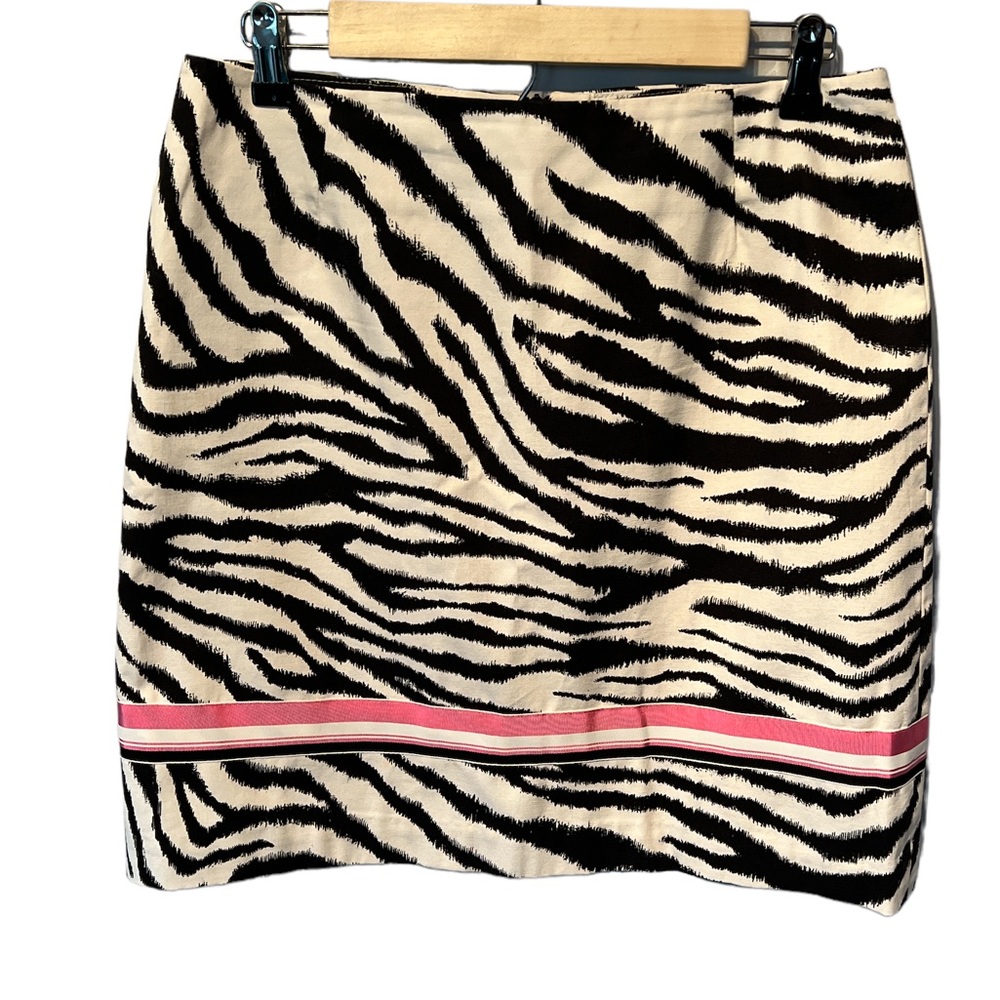 Melly M zebra print ribbon detail skirt size 8 READ
